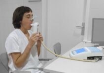 Patient Doing Spirometry