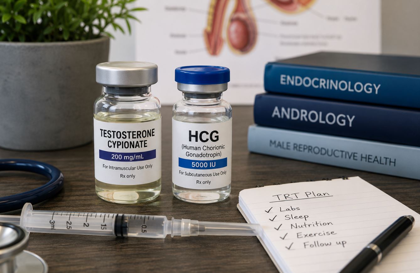 HCG During Testosterone Replacement Therapy (TRT): Benefits, Fertility, Risks, and What the Evidence Shows