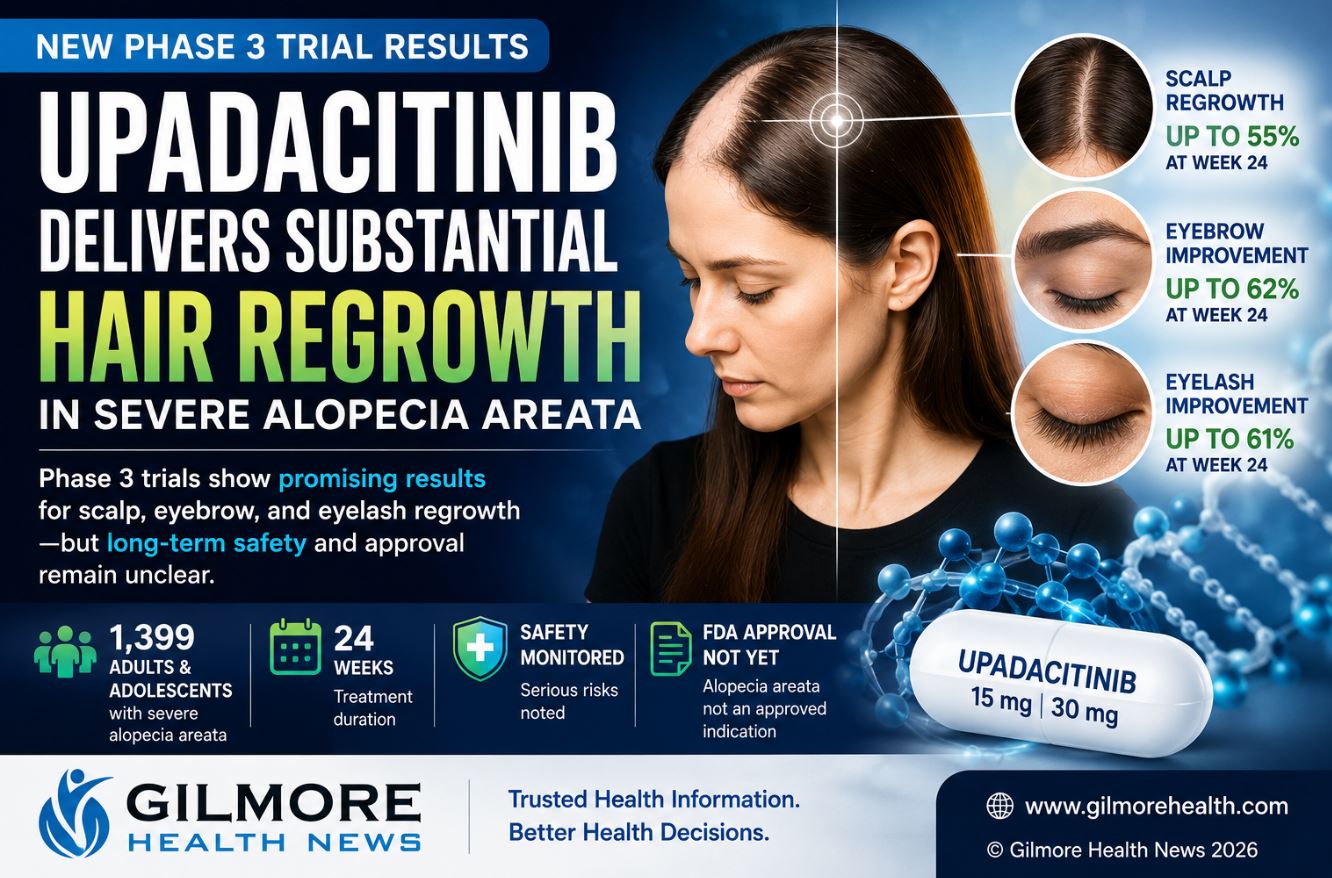 Upadacitinib Restored Substantial Scalp Hair in Severe Alopecia Areata, but Long-Term Safety and Durability Remain Unclear